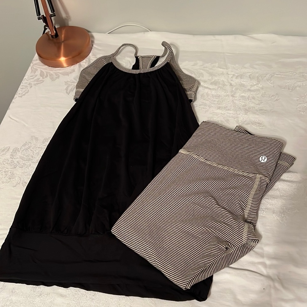 Lululemon Set: No Limits Tank & Wunder Under Capris